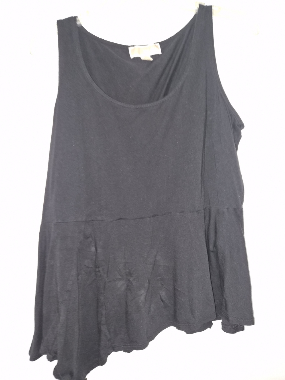 Michael Kors Black Sleeveless Peplum Tank